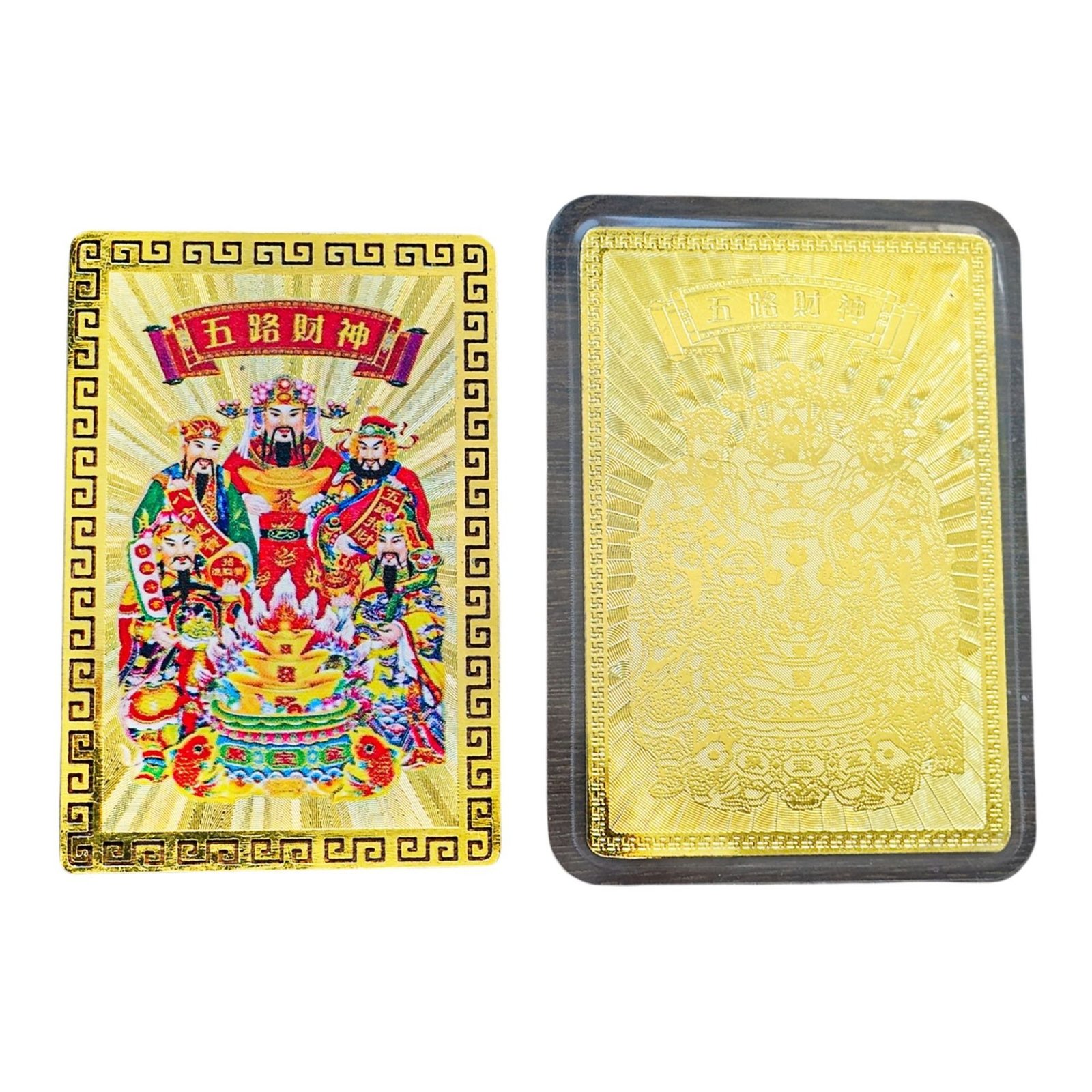 five wealth deities cultural card – traditional chinese folk artwork five wealth deities cultural card – traditional chinese folk artwork
